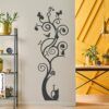 patère-mural-en-metal-avec-chaton-et-papillons